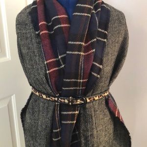 Double sided Blanket Scarf